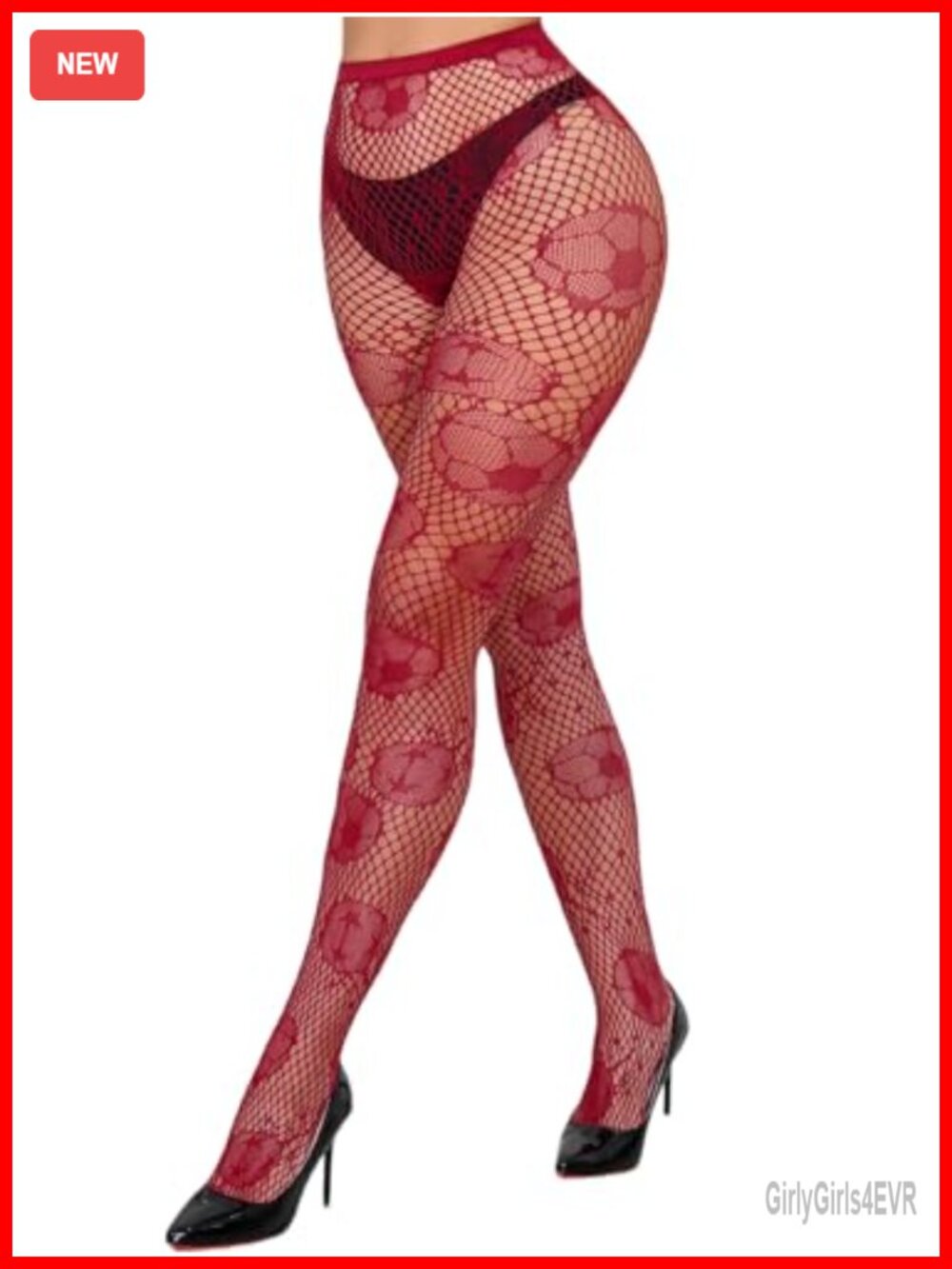 Fishnet Tights Soccer Pattern High-Waist Stretch Thigh Highs